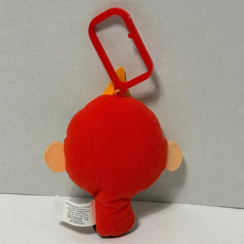 Disney Pixar The Incredibles Jack-Jack Plush Clip On McDonald's Toy 2019 Red 4in